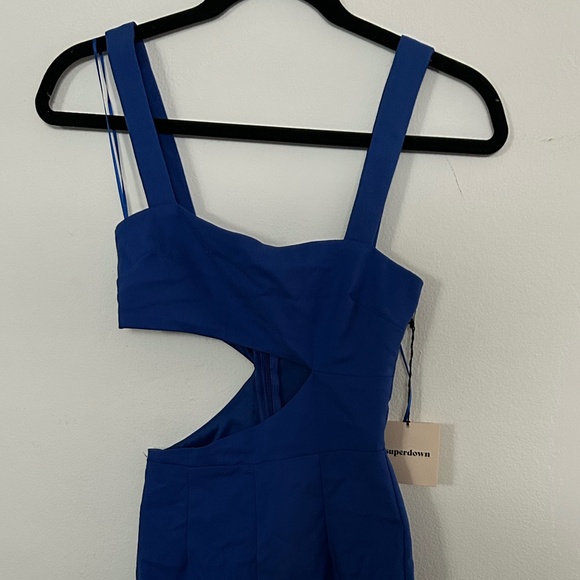 Cobalt Blue Cutout Jumpsuit - Picture 2 of 3